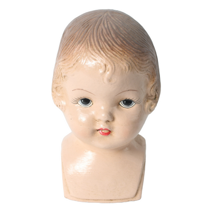 Decorative Baby Bust – Hand-Painted, Light Hair – Unique Collectible