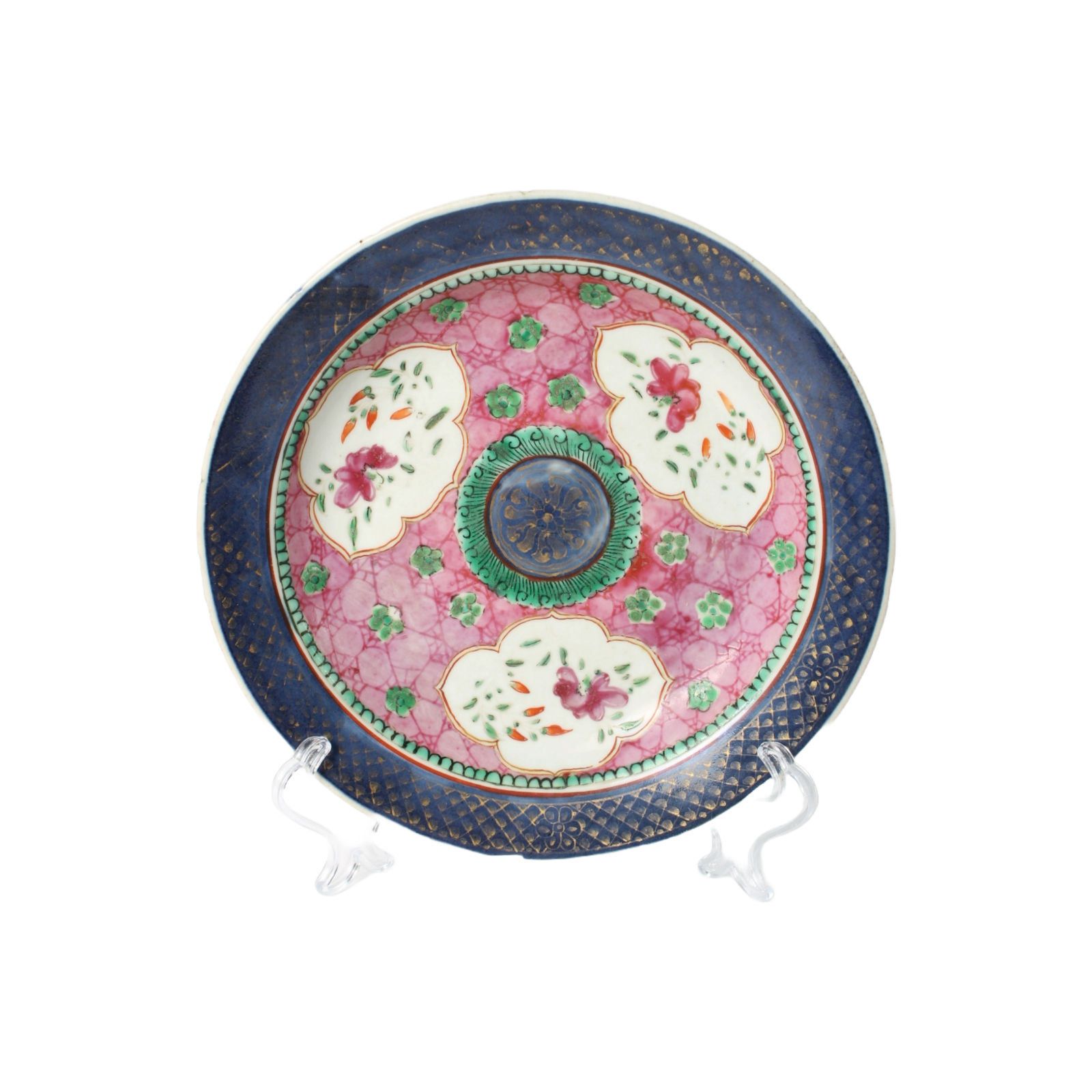 Authentic 18th-Century Chinese Porcelainv - Hand-Painted Qing Dynasty