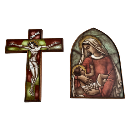 Religious wall Icons by Jan Perey & Van Paridon (ca. 1940–1950)