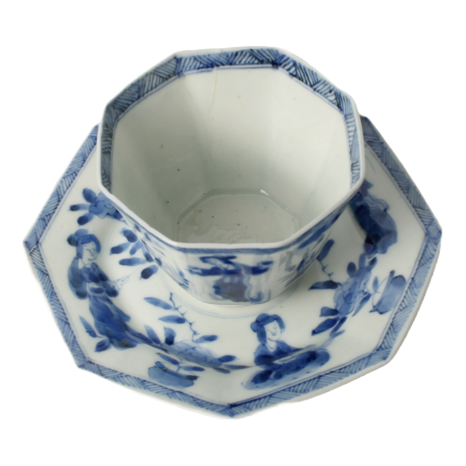 Antique Chinese Porcelain Tea Set | 19th Century Qing Dynasty | Blue & White