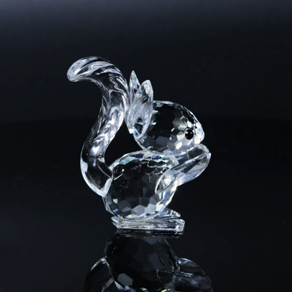 Swarovski Squirrel with Nut - Beautiful Crystal Figurine from Austria