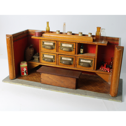 Antique Miniature Grocery Store ca. 1900–1920 | Complete with Counter,