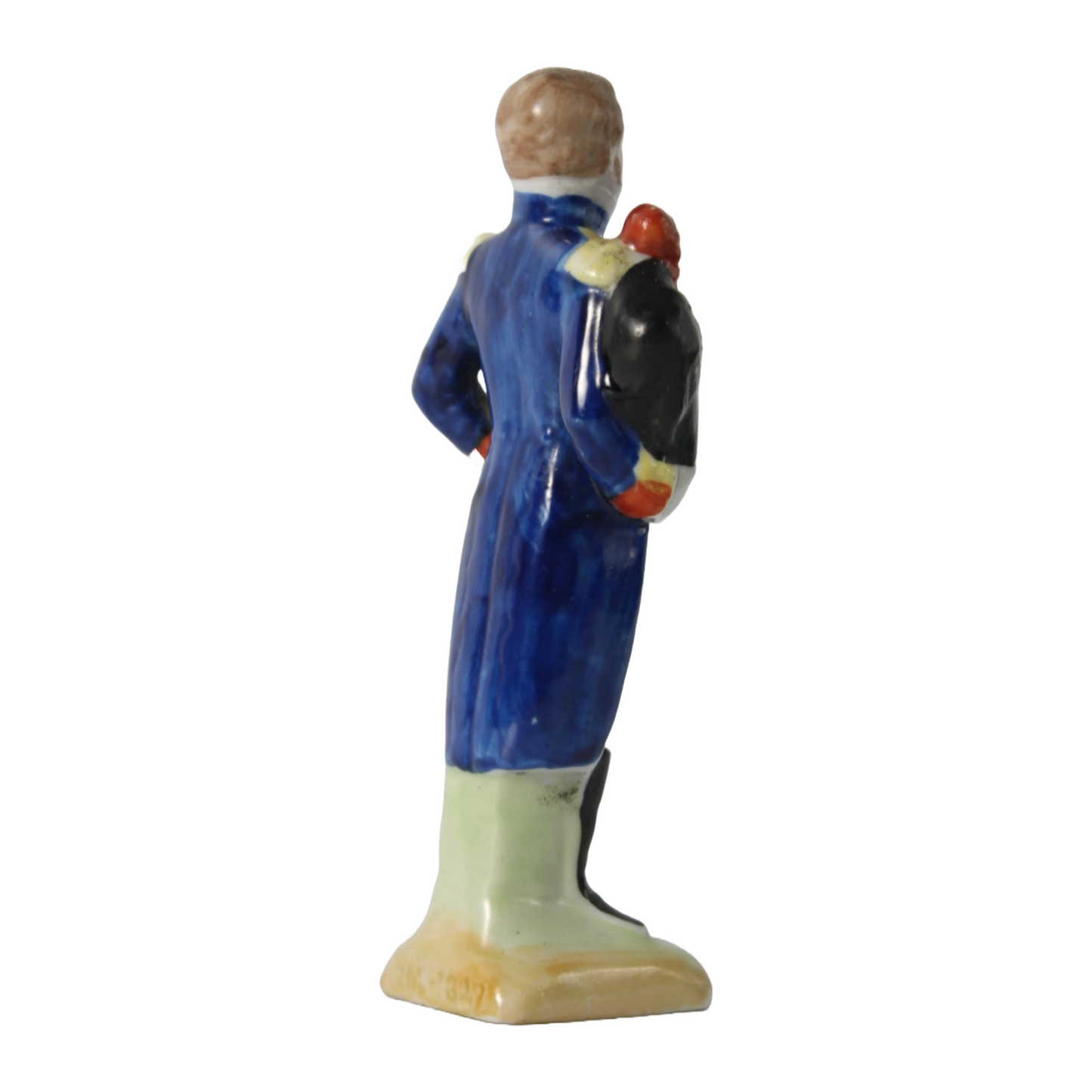 Hand-Painted Porcelain Figurine of General Louis Lepic, Kister Scheibe Alsbach,