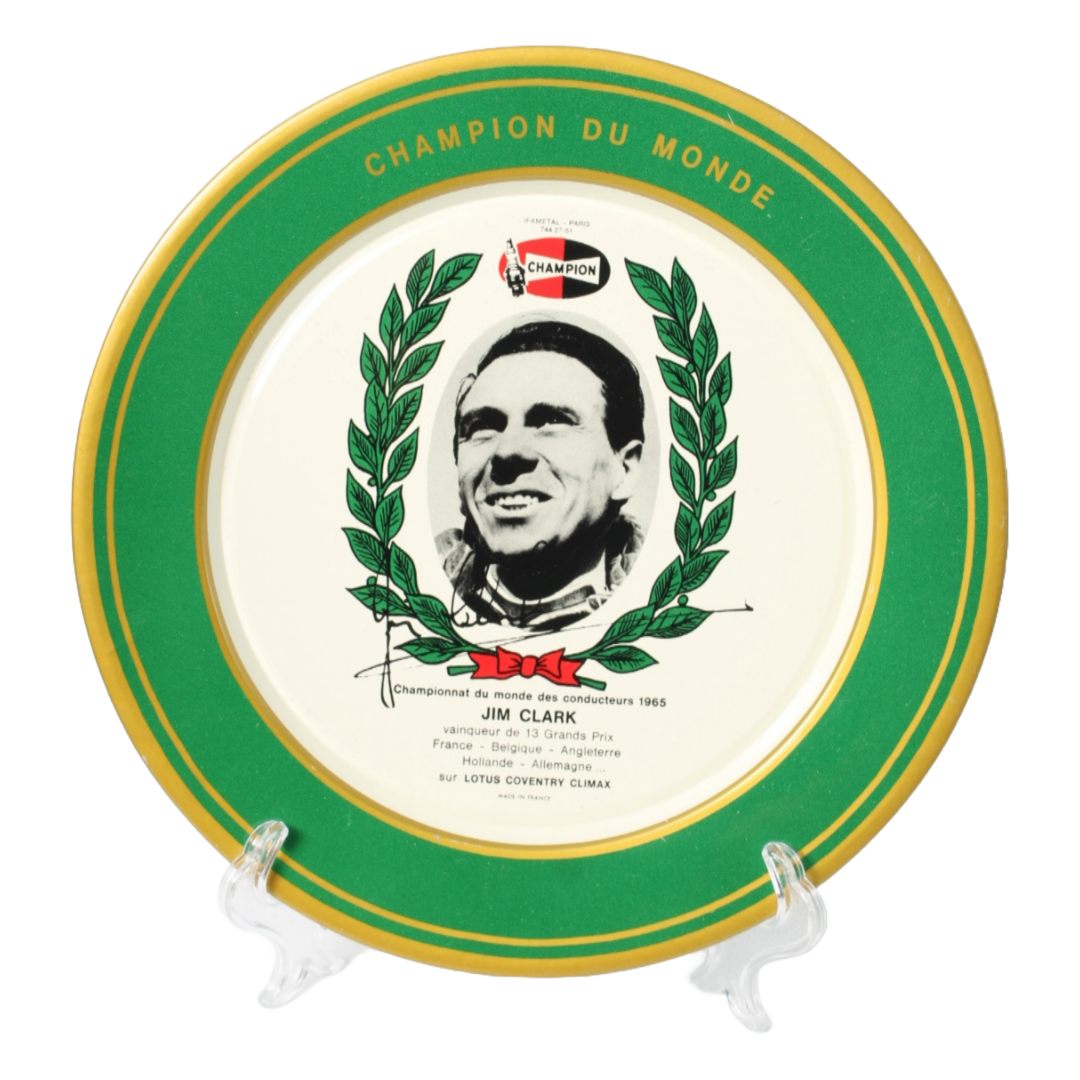 Set of Six 1965 Motorsport World Champion Commemorative Plates - IFA Metal