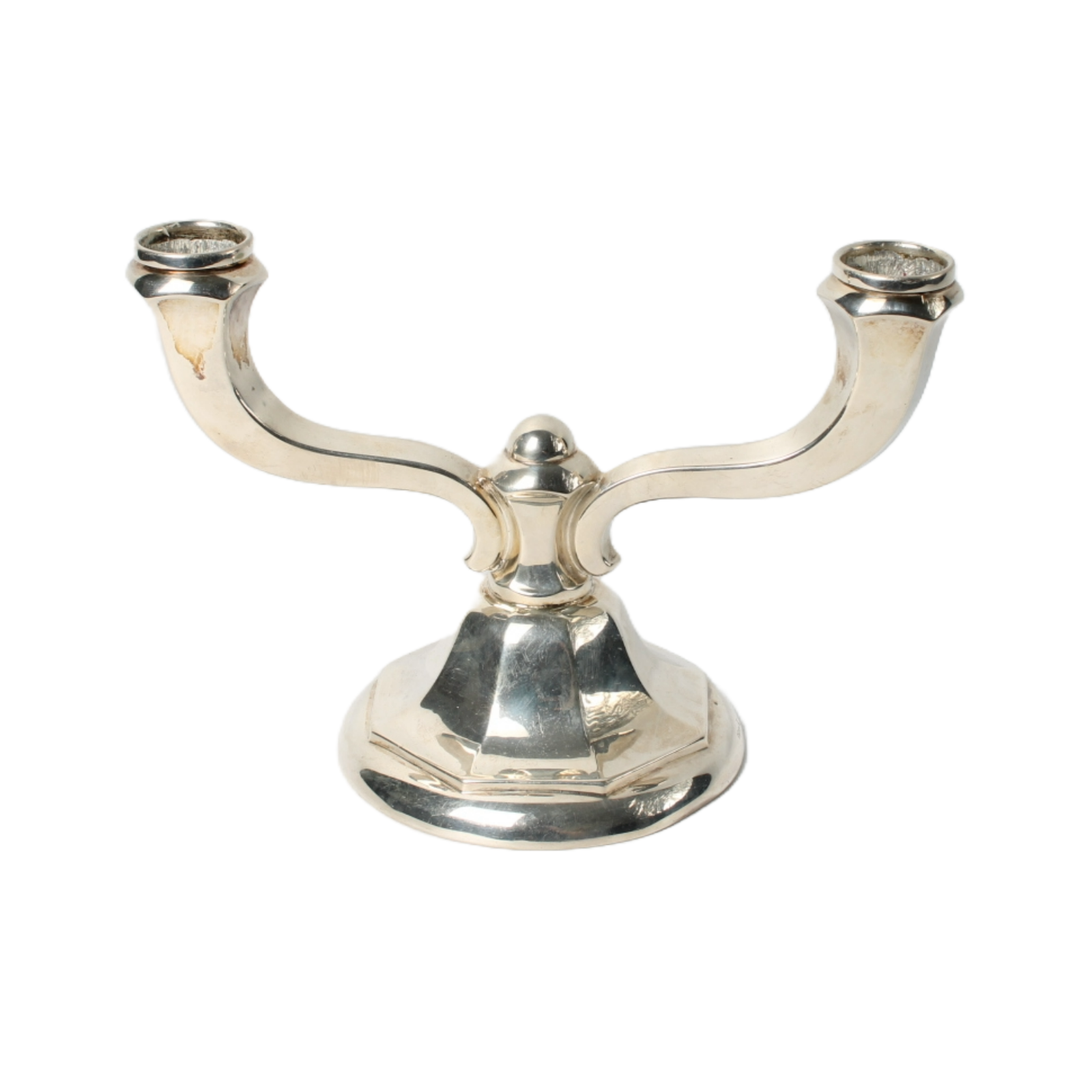 🌟 Stylish 835 Silver Two-Arm Candelabra - Add Timeless Elegance to Your Interio