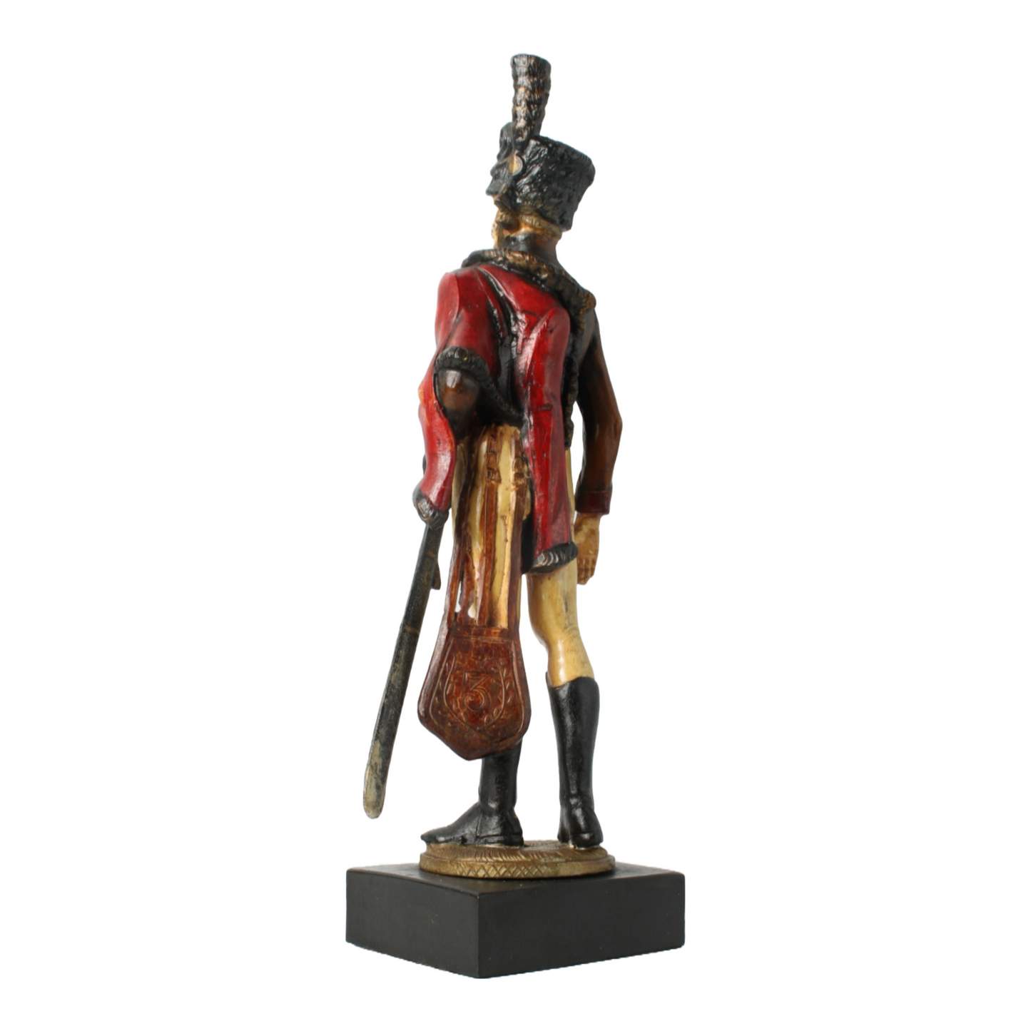 Hand-Painted Soldier Figurine by S. Pazopoulou, Greek Maker