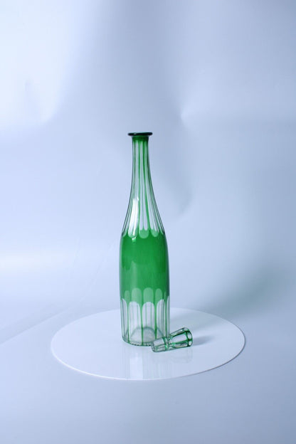 Beautiful 1920s Carafe by Maison Saint Louis Overlay
