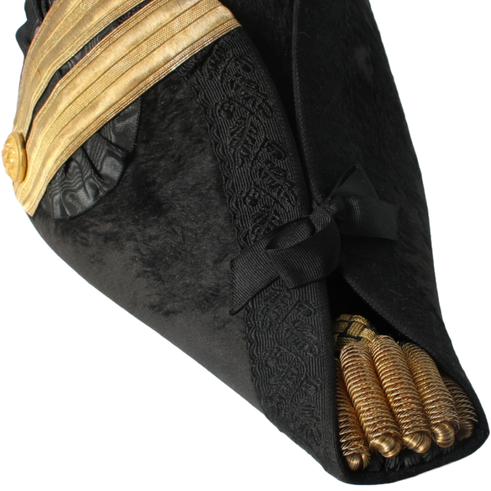 Antique Bicorne Hat and Epaulettes – US Navy Late 19th Century – Museum-Quality