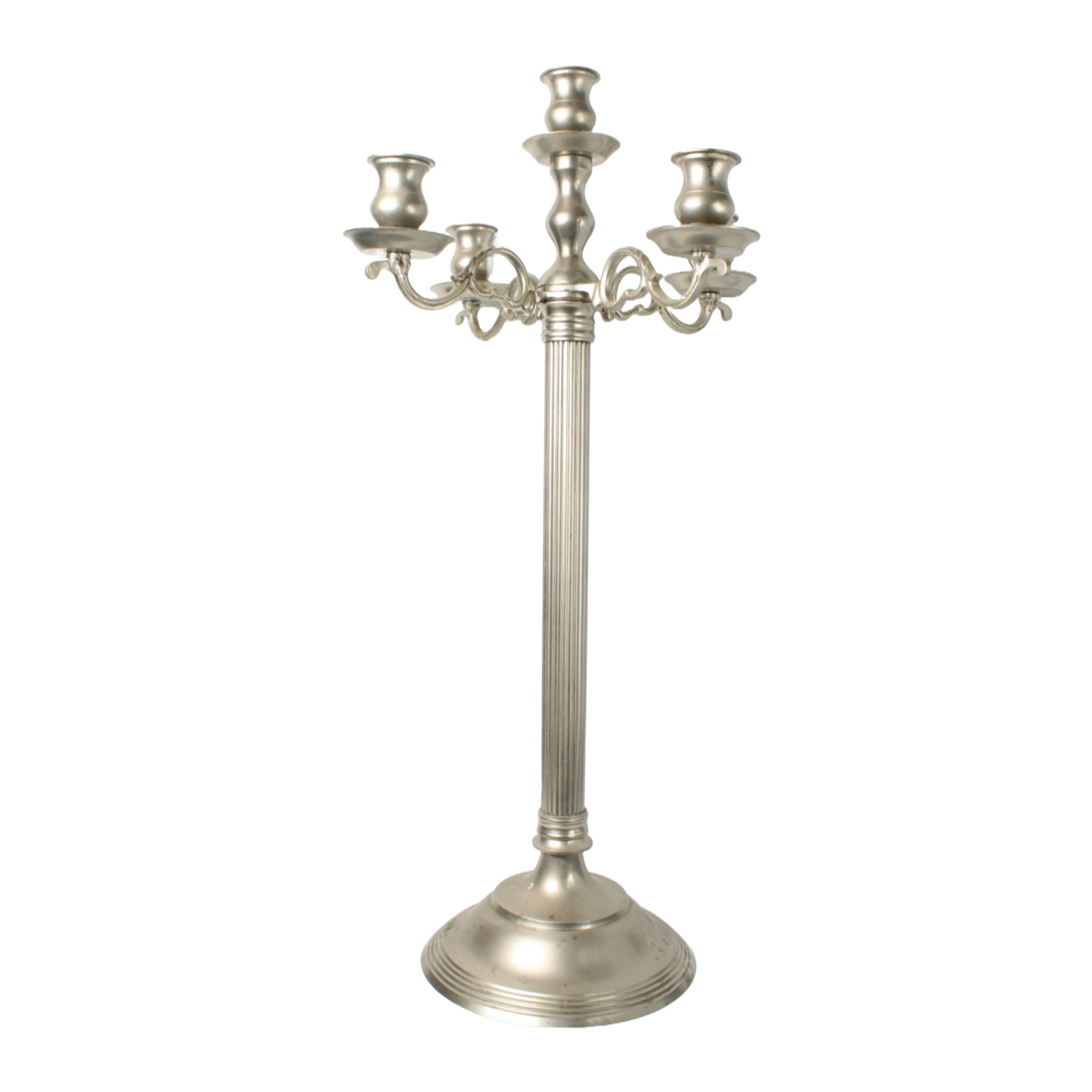 XXL Vintage Silver-Plated Candelabra – 5 Arms, 75 cm Tall