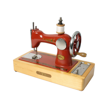 Vintage Orsha Children's Sewing Machine with Original Box - USSR Collectible
