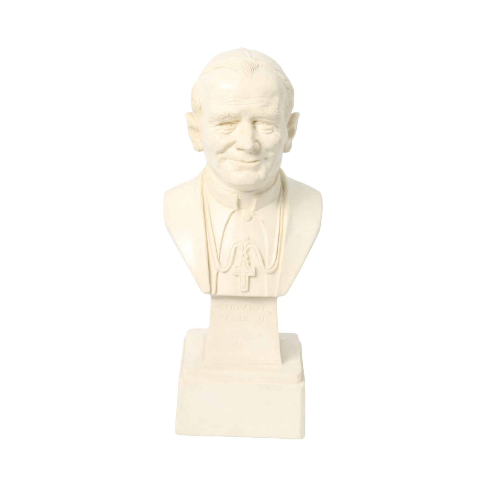 Bust of Pope John Paul II, St. John Paul II, Saint John Paul II. circa 1980