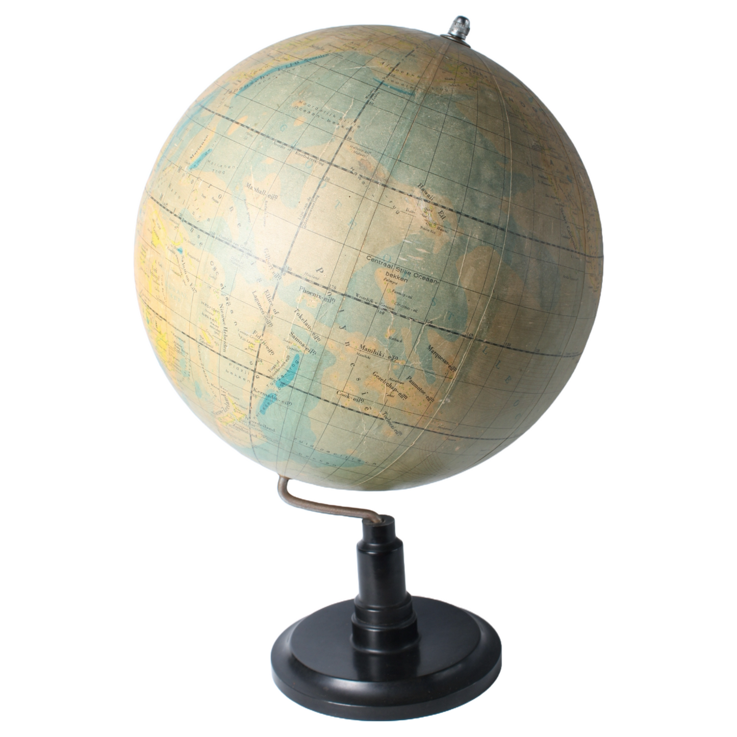 Rare Antique Globe on Metal Stand | Vintage Globe 1930-1950 | Historical