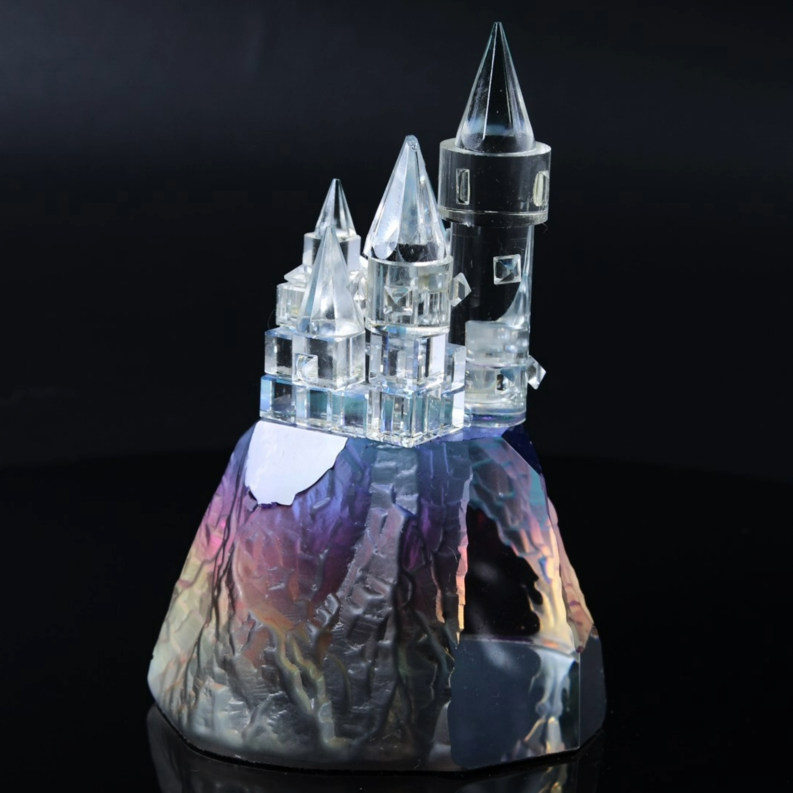 Vintage Crystal Castle by Hadrian Crystal - Timeless Collectible - Unique Glass