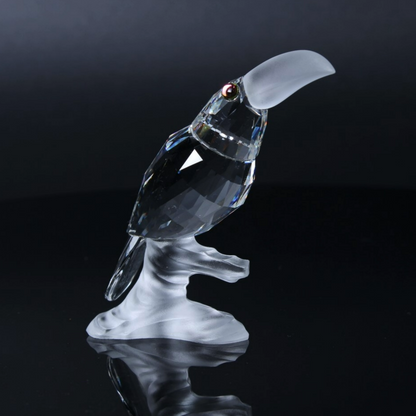 Swarovski Toucan on a Branch Figurine - Perfect Condition with Box and Certifica