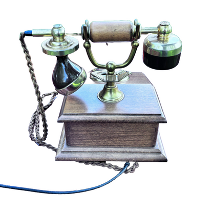 Vintage Wooden Rotary Phone - Exclusive PTT Special Edition