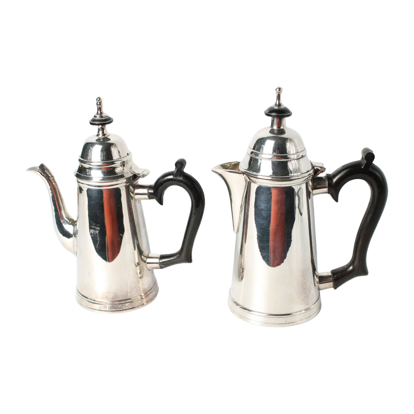 Elegant vintage silver-plated coffee pot set | Classic teapots | Antique coffee
