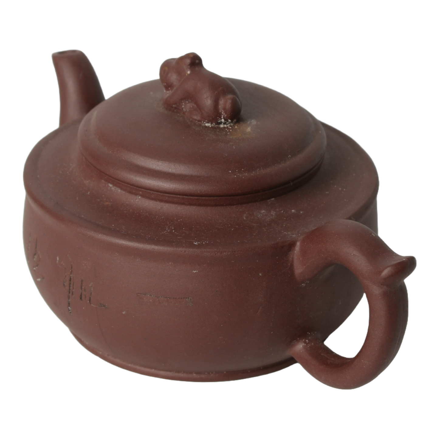 Antique Chinese Yixing Teapot | 20th-Century Zisha Clay | Traditional Handmade