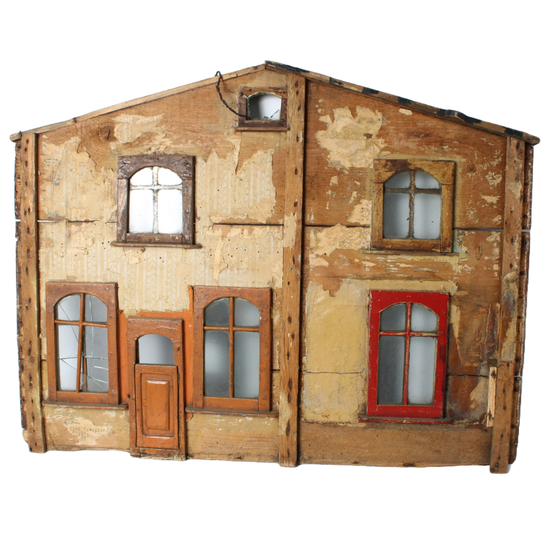 Antique Wooden Dollhouse "Villa Betsie" | Early 20th Century | Furnished