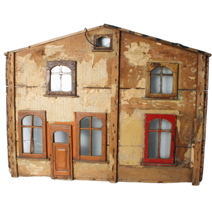 Antique Wooden Dollhouse "Villa Betsie" | Early 20th Century | Furnished