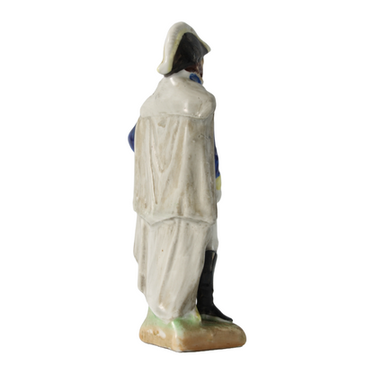 Hand-Painted Porcelain Figure of Napoleon Marshal Jean Lannes, Scheibe Alsbach,