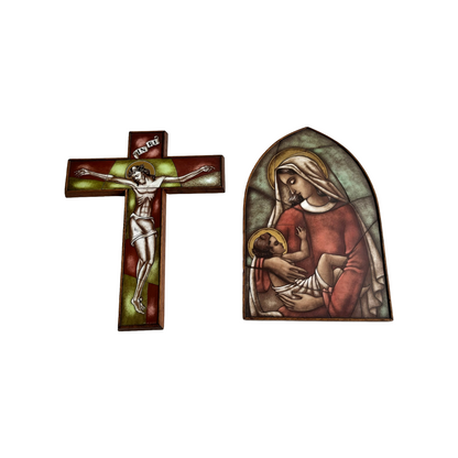 Religious wall Icons by Jan Perey & Van Paridon (ca. 1940–1950)
