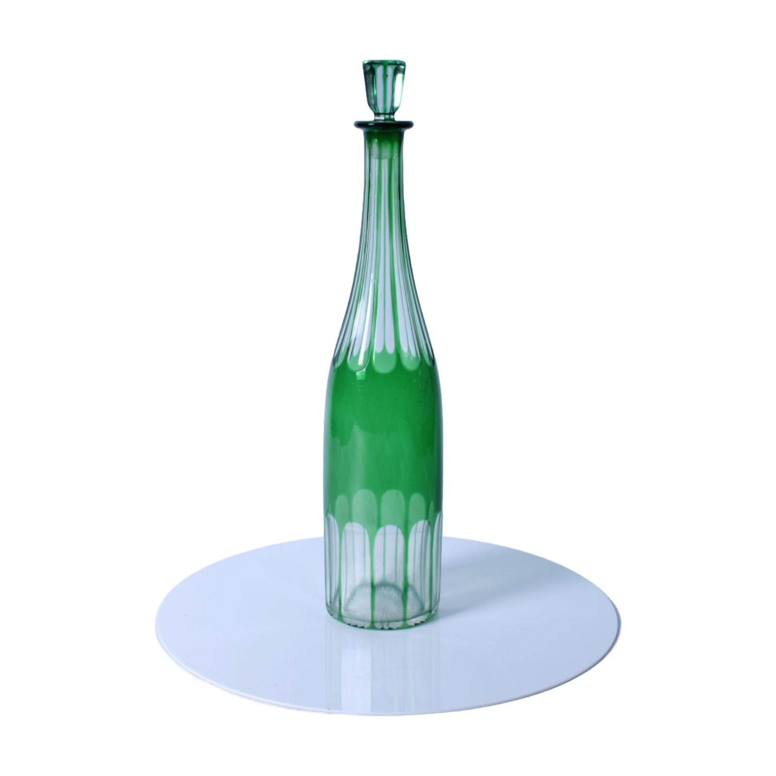 Beautiful 1920s Carafe by Maison Saint Louis Overlay