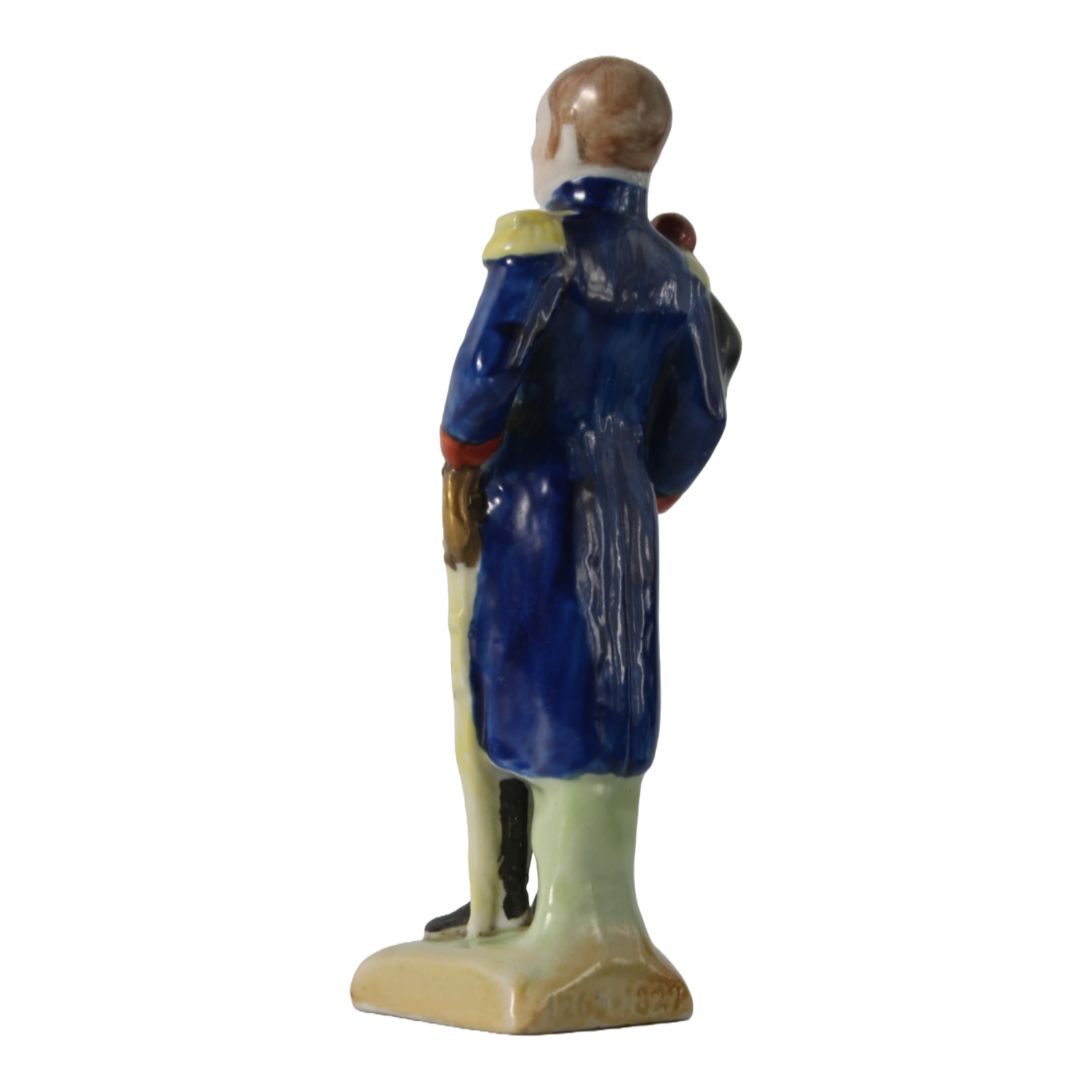 Hand-Painted Porcelain Figurine of General Louis Lepic, Kister Scheibe Alsbach,