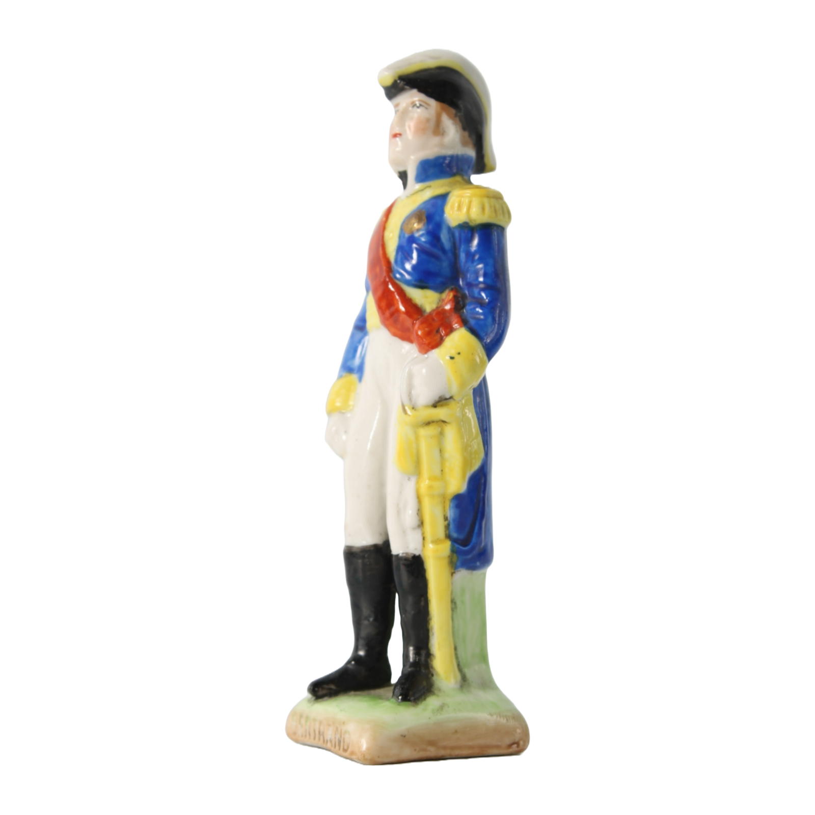 Hand-Painted Porcelain Figurine of General Bertrand, German Military Collectible