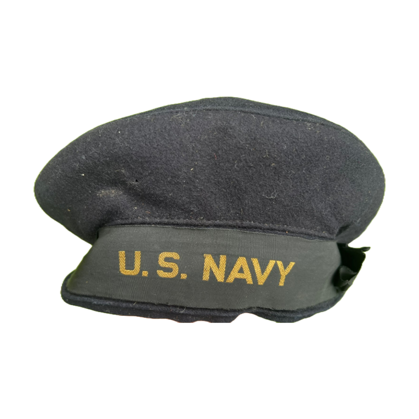 Authentic WWII US Navy "Donald Duck" Flat Hat from USS Lizardfish Submarine Crew