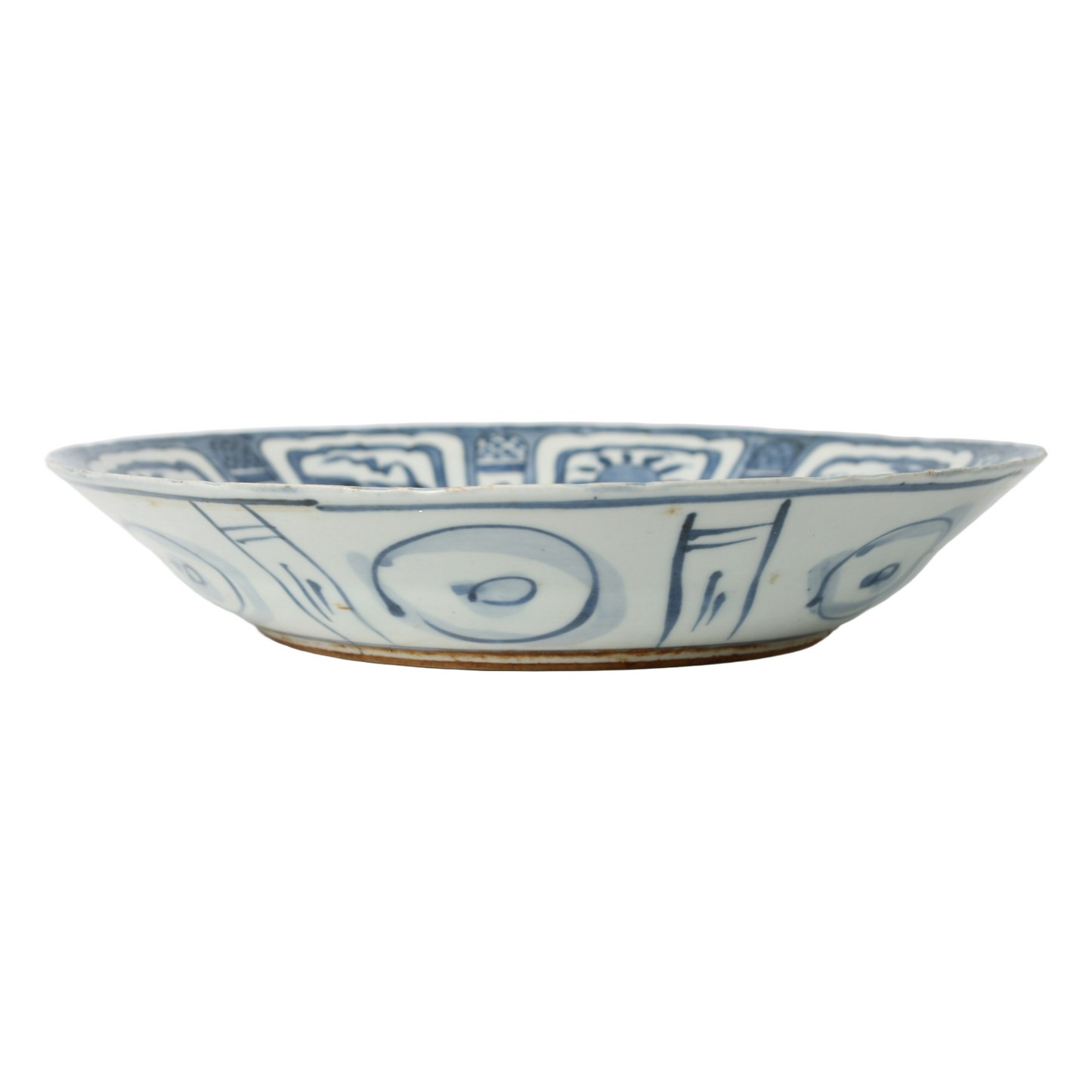Set of Three Chinese Wanli-Style Blue and White Kraak Porcelain Dishes – 18th C