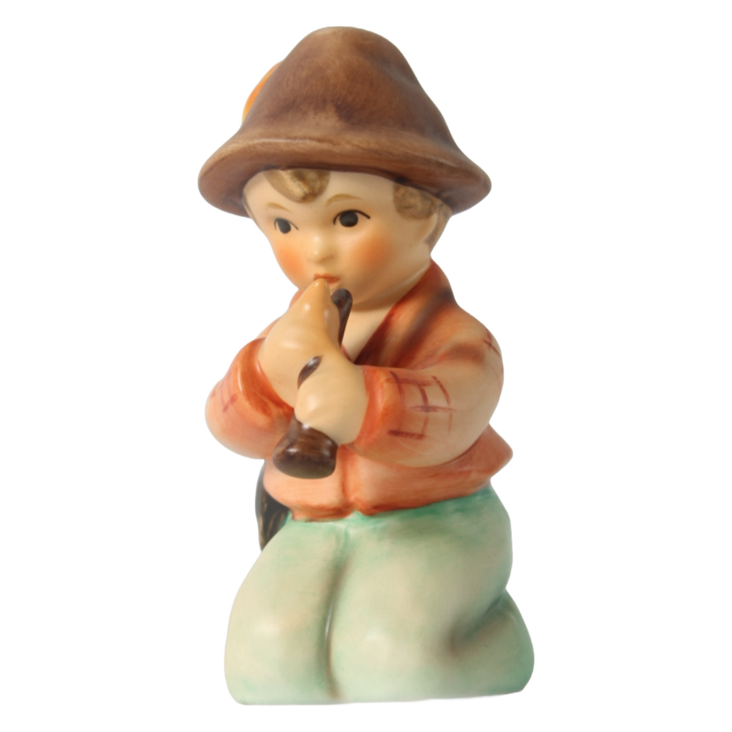 Handmade Hummel Figurine "Little Tooter" by Goebel Germany, TMK-4, 1964-1972