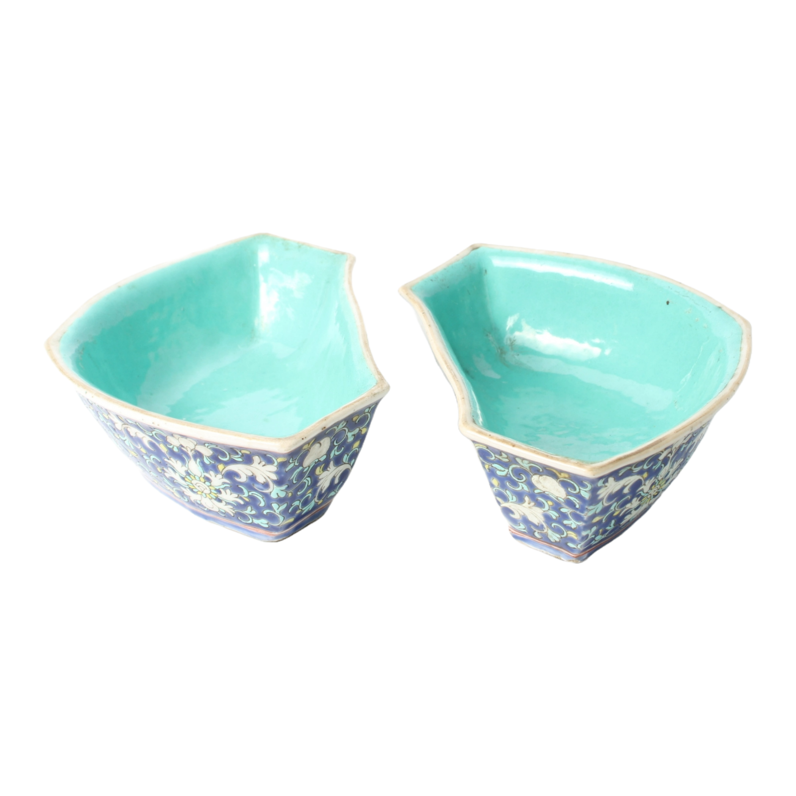 Antique Chinese Serving Bowls | 18th-19th Century Qing Dynasty Porcelain |