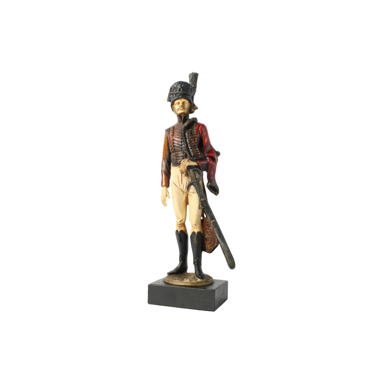 Hand-Painted Soldier Figurine by S. Pazopoulou, Greek Maker