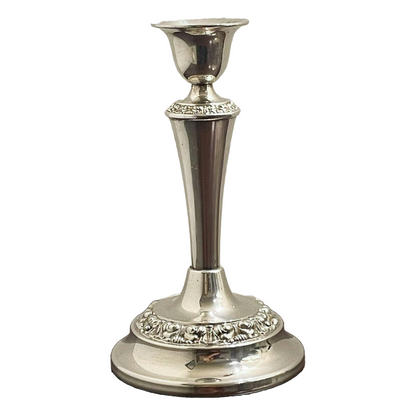Elegant Vintage Silver Plated Candle Holders - Lanthe of England - 1950s