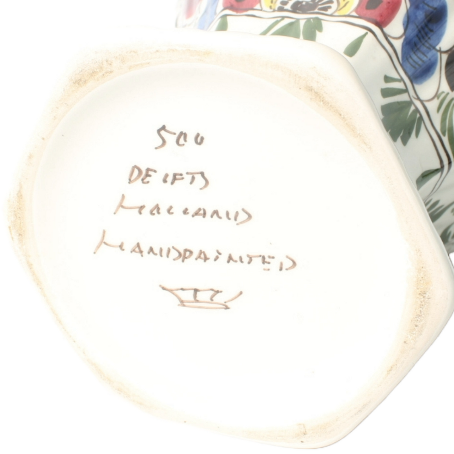 Traditional 11-Piece Hand-Painted Polychrome Delft Pottery Set - Vases, Plates,