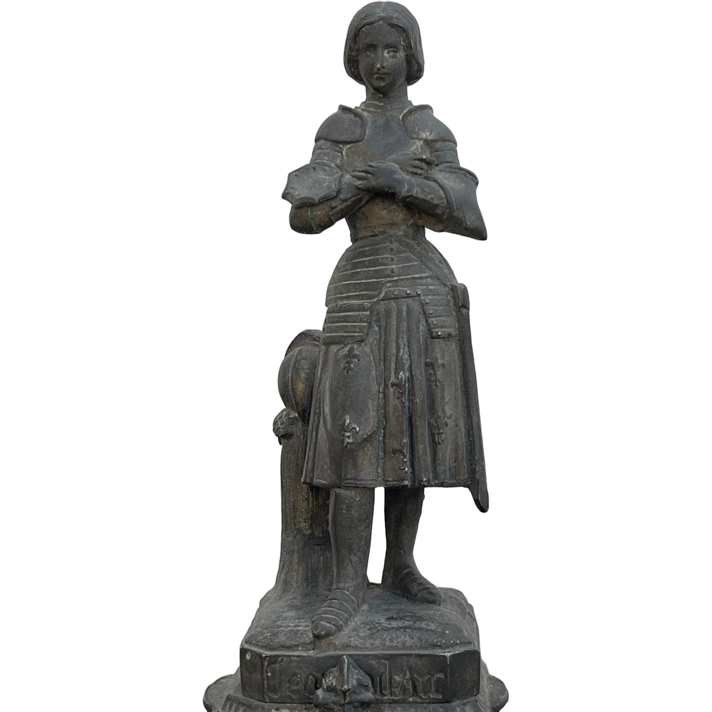 Beautiful Statue of Jeanne d'Arc - Signed by M. Reberg