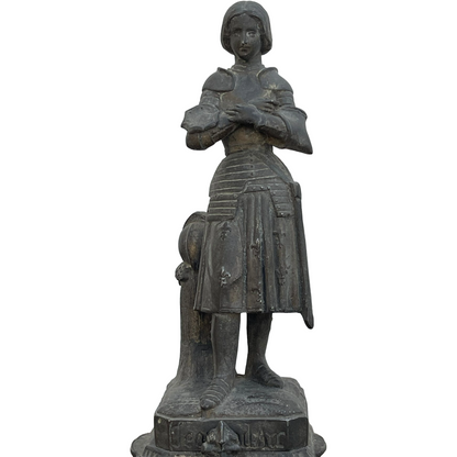 Beautiful Statue of Jeanne d'Arc - Signed by M. Reberg