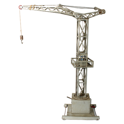 Rare Joustra Toy Crane from France ca. 1950–1965 | Mechanical Metal Crane