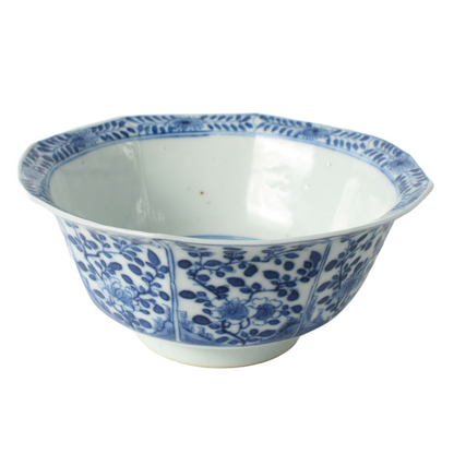 Rare Chinese Blue and White Porcelain Bowls | Kangxi & Qing Dynasty | Antique