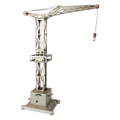Rare Joustra Toy Crane from France ca. 1950–1965 | Mechanical Metal Crane