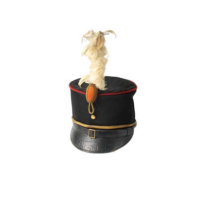 Antique KNIL Kepi with White Plume, Dutch Colonial Army, 1900-1940, Rare Collect