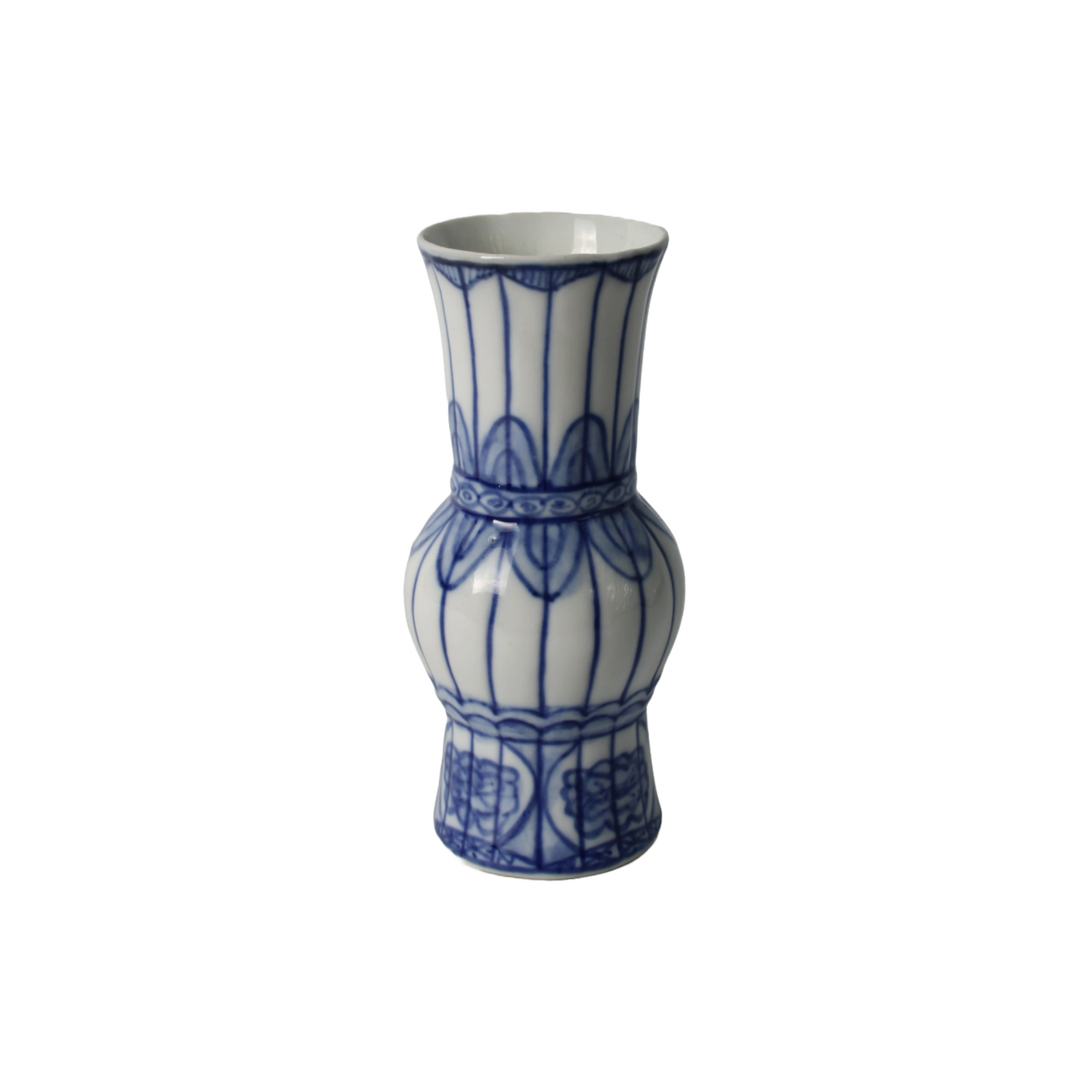 Small Blue and White Porcelain Vase - Traditional Chinese Design