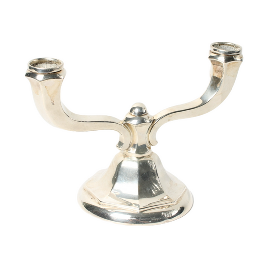 🌟 Stylish 835 Silver Two-Arm Candelabra - Add Timeless Elegance to Your Interio