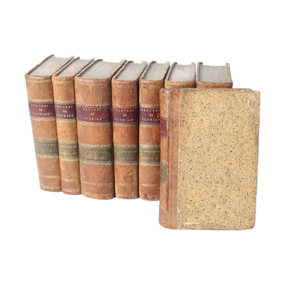 Complete Set of 8 Antique Books by Jean-Pierre Claris de Florian (1810-1816)