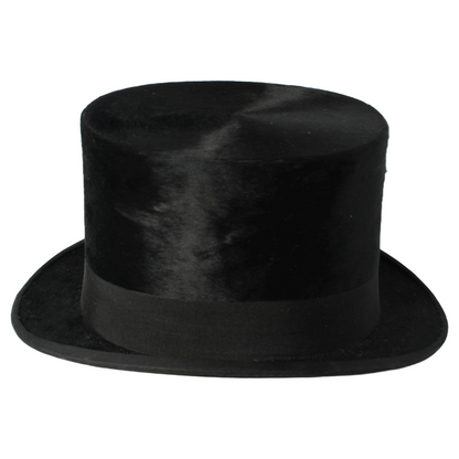 Antique Moleskin Top Hat by Drickson & Co, London - With original box