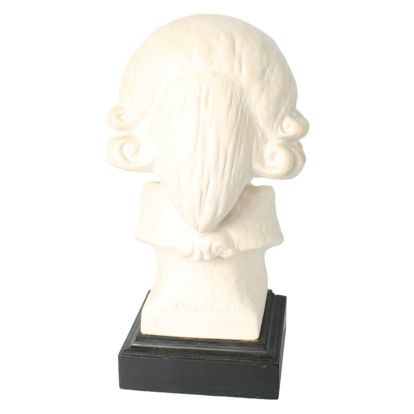 Vintage Goebel Joseph Haydn Bust | Bisque Porcelain Sculpture on Black Base