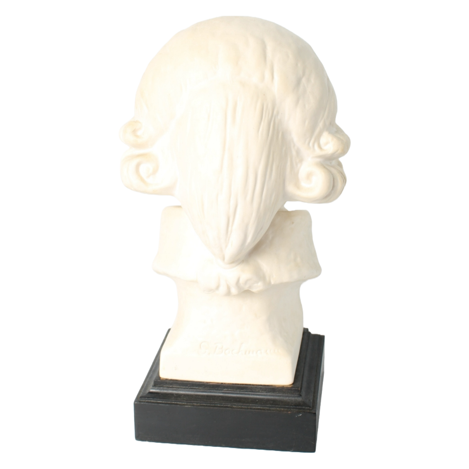 Vintage Goebel Joseph Haydn Bust | Bisque Porcelain Sculpture on Black Base