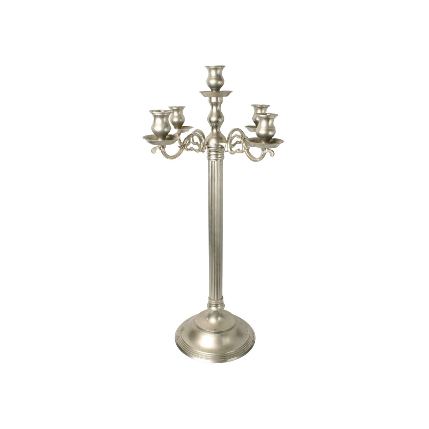 XXL Vintage Silver-Plated Candelabra – 5 Arms, 75 cm Tall