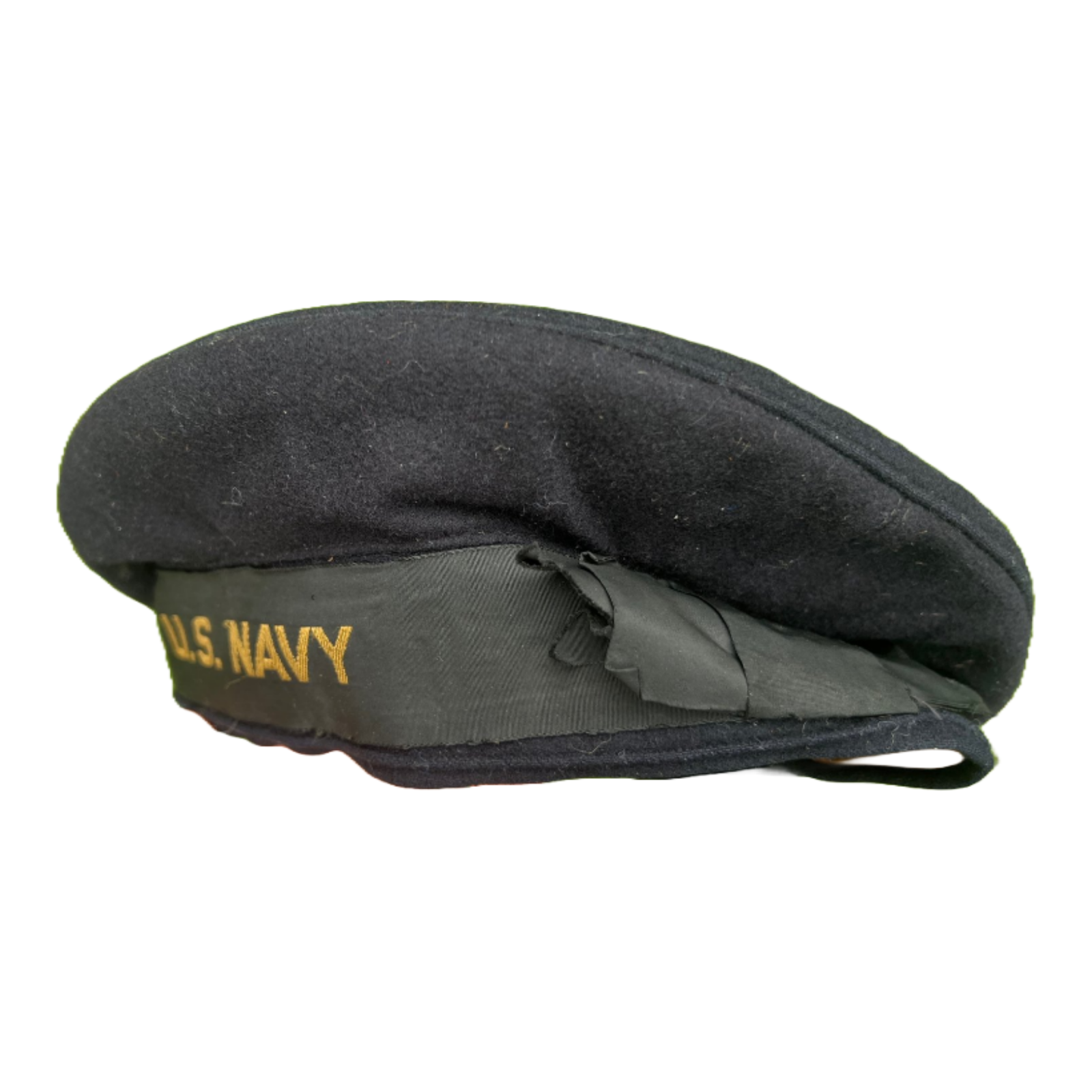 Authentic WWII US Navy "Donald Duck" Flat Hat from USS Lizardfish Submarine Crew