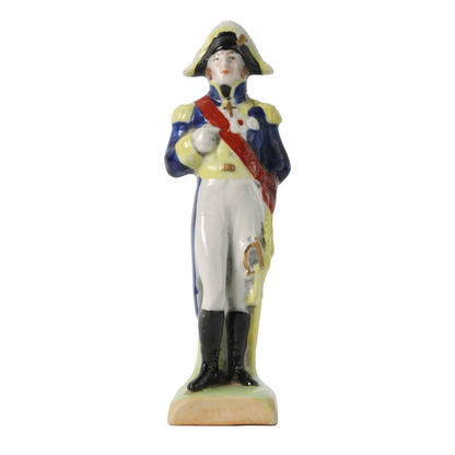 Hand-Painted Porcelain Figurine of Marshal Michel Ney by Kister Scheibe Alsbach,